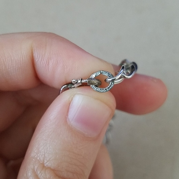 Sterling Silver 5 Piece Charm Bracelet - Picture 6 of 8